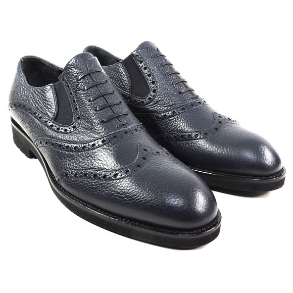 ALBERTO CICCIOLI ?? MEN\'S BLUE SOFT LEATHER COMFORT LOAFERS main image 5
